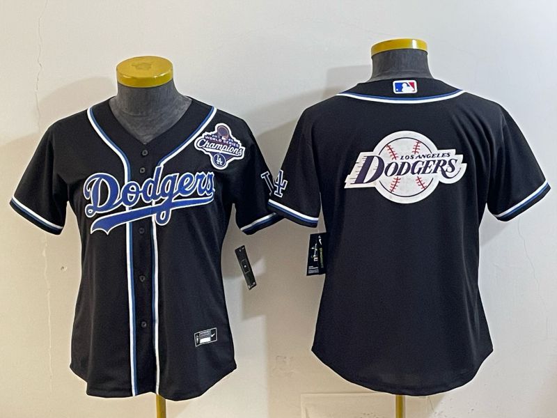 Youth 2026 Los Angeles Dodgers Blank Black Game Nike MLB Jersey style 0024->youth mlb jersey->Youth Jersey